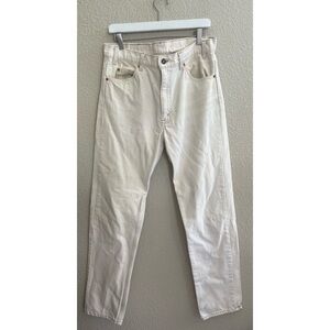 Vintage Levi’s Orange Tab 505 Cream Jeans Men’s Size 34 x 32